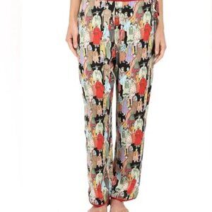 Natori Asian Dynasty Print Pajama Bottom Pants Size XL